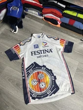 Vintage FESTINA Santini 1993 Cycling Jersey Men’s Size XXL Racing Shirt