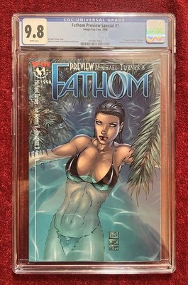 Fathom Preview CGC 9.8.  First Appearance of Fathom. Michael Turner Art.