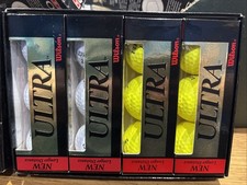 Wilson Ultra Golf Balls AR432 Yellow & White 1 2 ultimate distance balls 12 off