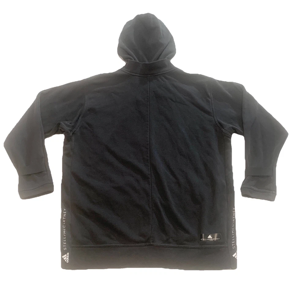 Sudadera con capucha negra ADIDAS STELLA MCCARTNEY grande ESSENTIAL cremallera completa Foto 2 de 4