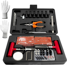 98Pcs Tire Repair Kit with Plugs, Heavy Duty Tire Patch Kit to Fix Plug Flats, U