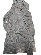Ragwear Longhoodie Hoodie Pullover Grau gepun...