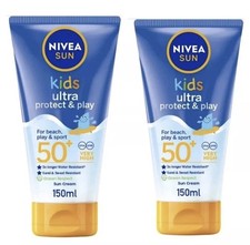 Image of Nivea Sun Kids Ultra Sun Lotion Protect & Play 150ml SPF 50+ UVA  2 x units 