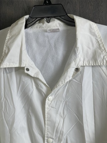 Giacca vintage Auburn abbigliamento sportivo con bottoni raso L & R ben forata adulto 2XL - Foto 3 di 9
