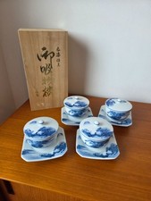 Fukagawa Seiji O-Suimono Wan Set 4 Deckelscha...
