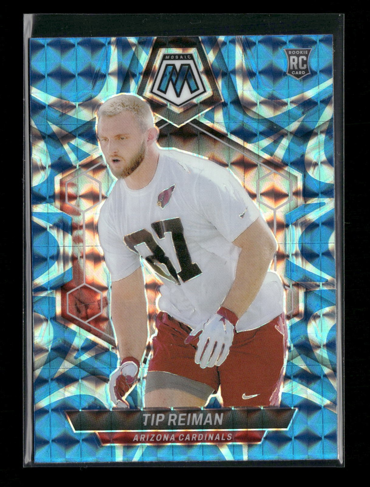 2024 Panini Mosaic #367 Tip Reiman Mosaic Reactive Blue Arizona Cardinals