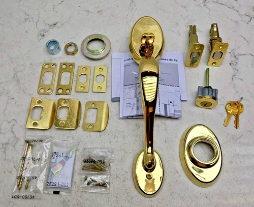 Kwikset 800CELIP-L03S.STRKP Chelsea Sectional Handleset Keyed P Brass New Read D