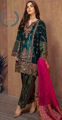 pakistani velvet designer suits