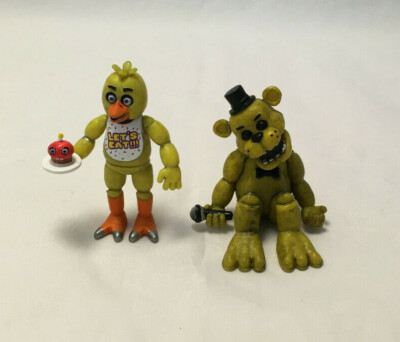 Funko Five Nights At Freddy's FNAF Golden Freddy Chica Mini Figures
