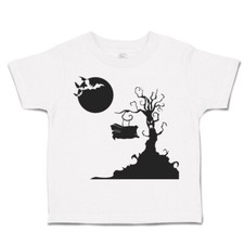 Halloween Toddler T-Shirt Evil Tree and Hanging Cradle with Bats Gore Clothes