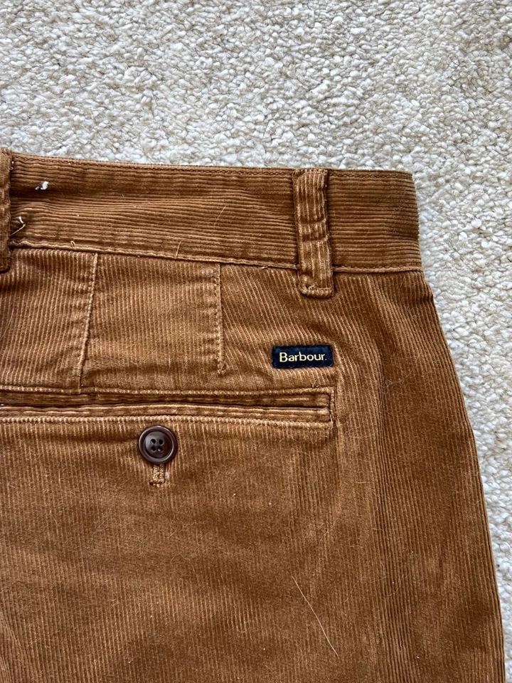 Barbour Mens Pants 36x34 Brown Thick Corduroy Cotton - Image 4 of 4