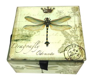 Velvet... Beveled Edges Value Arts Antique World Map Glass Keepsake Box