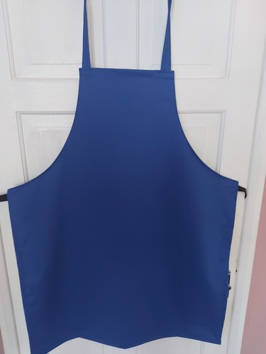Grand tablier à dossards chefs restauration poly coton cravates longues rouge bleu noir blanc