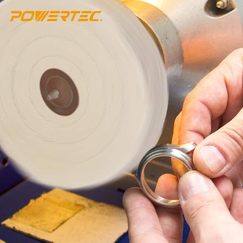 NEW Buffing Wheel And Polishing Compound Kit Complete Bench Grinder 6 Inch 3-PCS - Picture 6 of 7