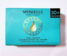 Spongelle Beach Grass Pedi-Buffer Built-In Cleanser 30 Washes 3 oz NIB