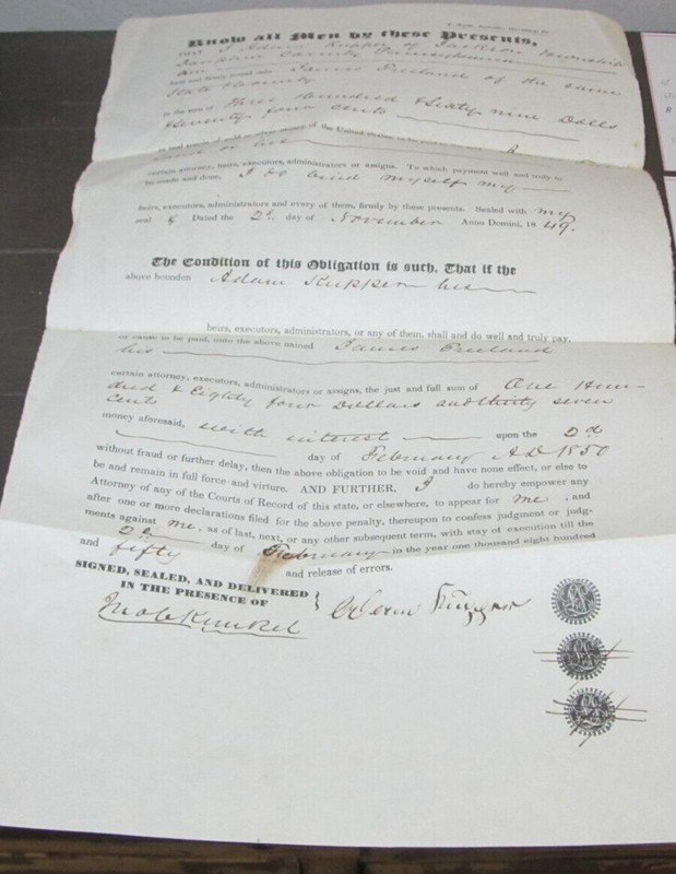 1849 Loan Document Pennsylvania Harrisburg, PA 3 Month November 2 to February 2