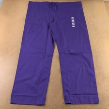 Cherokee WorkWear Unisex Size XL Grape Drawstring Cargo Scrub Pants-4100 NWT