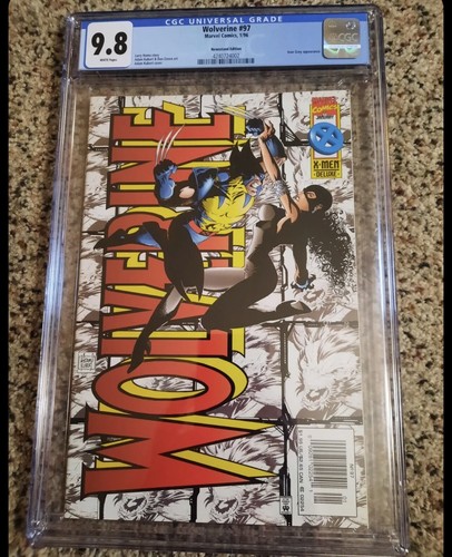 Wolverine #97 CGC 9.8 Rare Deluxe NEWSSTAND White Pages VERY Rare
