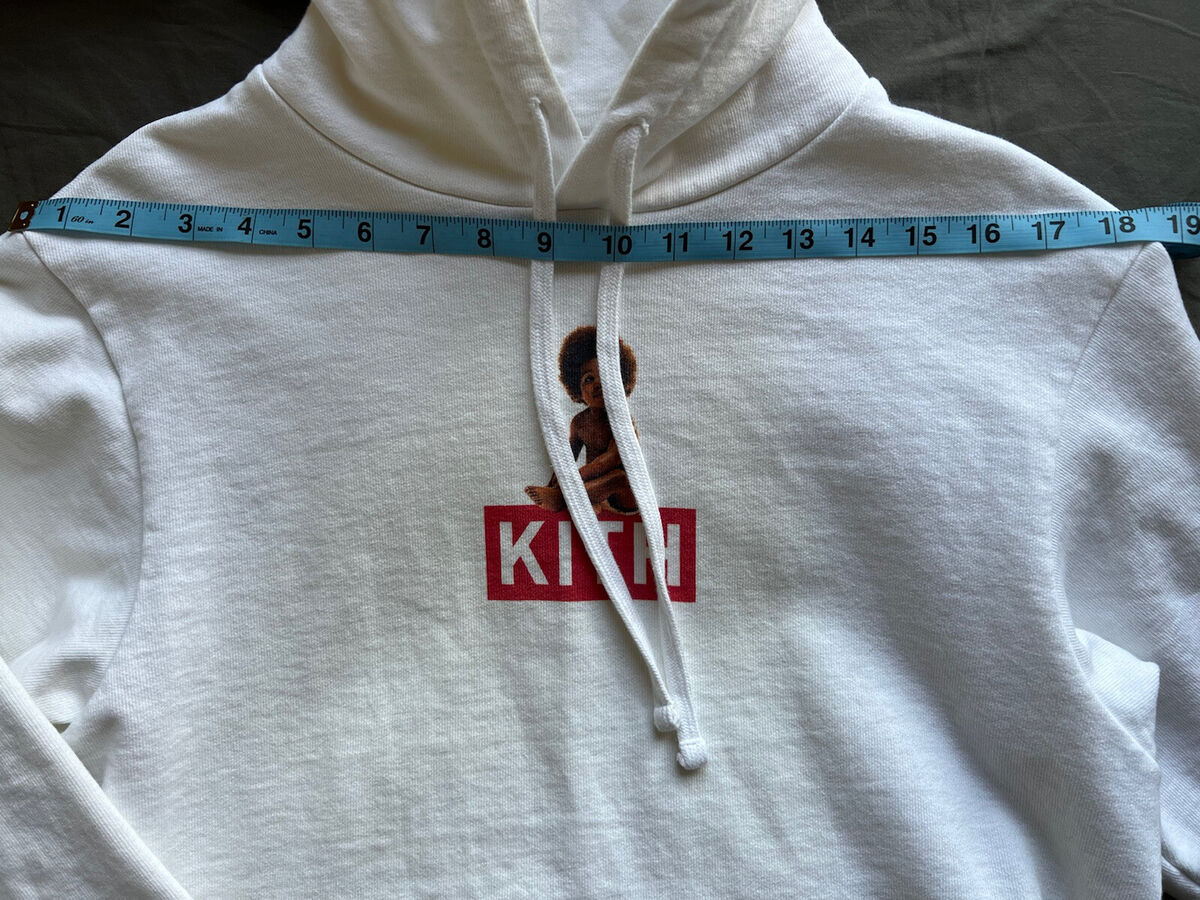 Kith X Biggie Classic Logo Notorious Big Box Logo Hoodie White