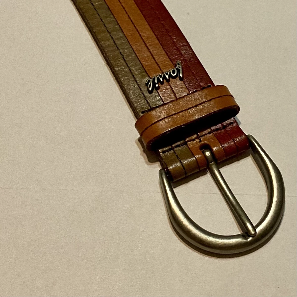 Fossil Leather Links Fall Multi Braided Belt Small BT3997762S Womens Multi-Color Fossil Multi-Color Belts for Women | Mercari main image 3