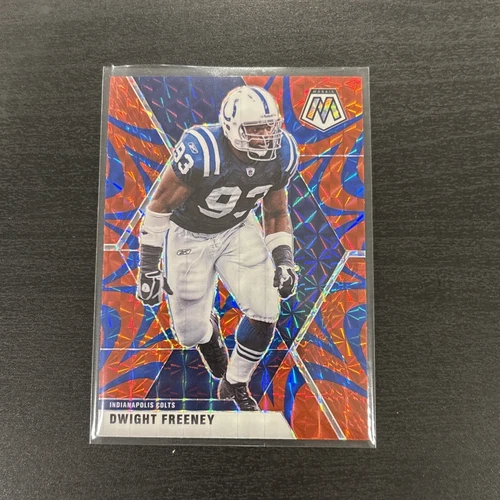 2020 Panini Mosaic Blue Reactive Explosion Prizm SP Dwight Freeney (INDY 24’ HOF
