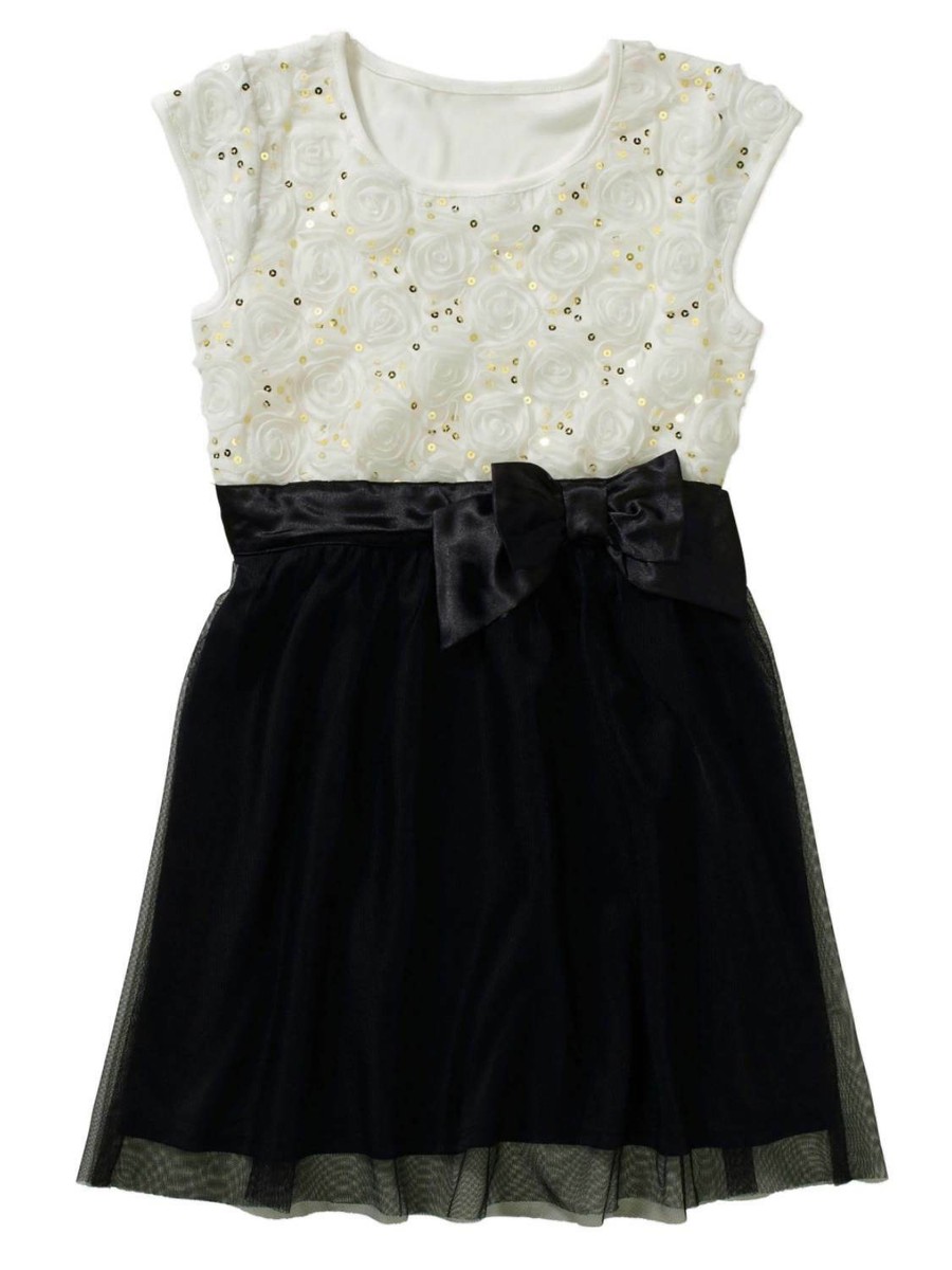 black camille bows mini dress Saloni London