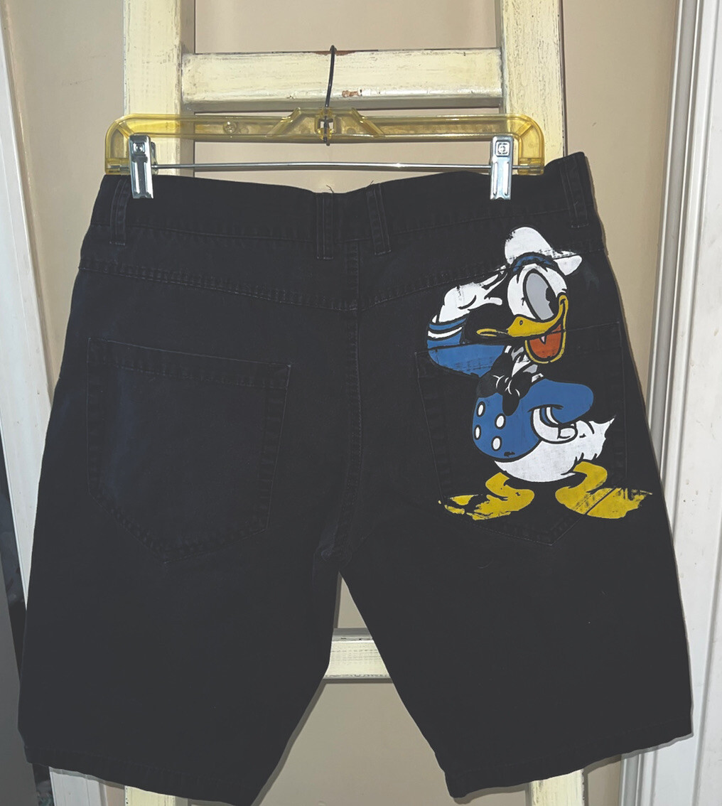 Iceberg ICE Disney Donald Duck Denim Shorts Size 34 R… Gem