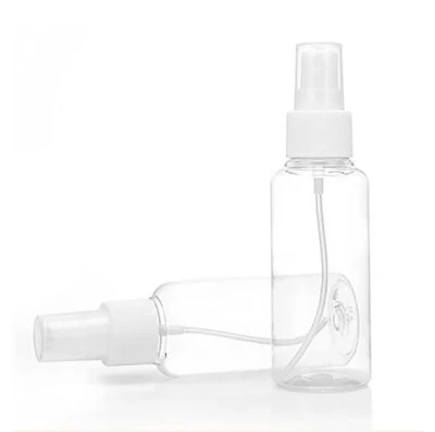 MIXED24 12x leere Sprühflaschen 100ml Pumpzerstäuber klar transparent Kunststoff Reise