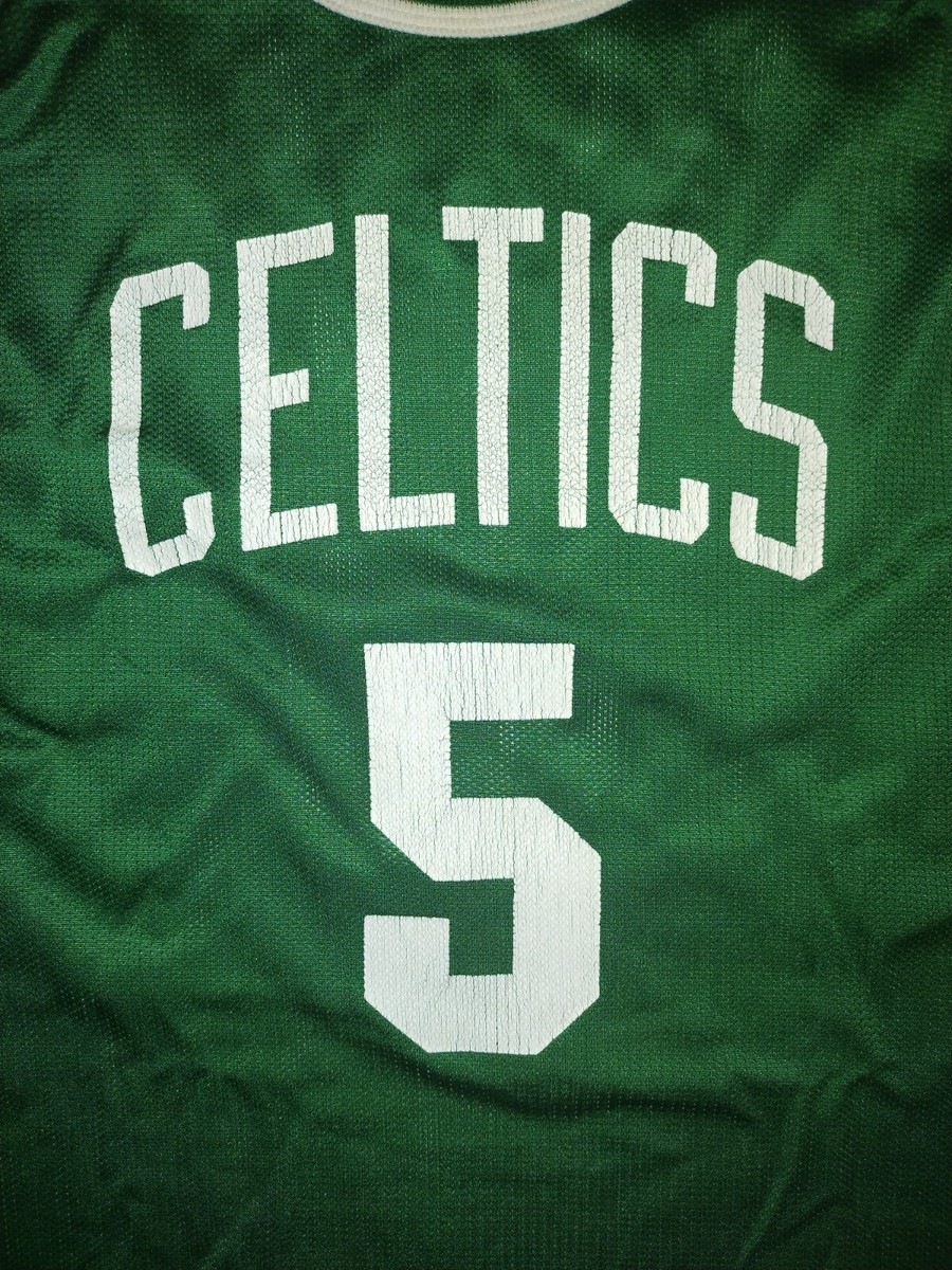 Vintage 90's Boston Celtics Ron Mercer #5 Green Champion Jersey