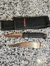 Kershaw Kai Multi Blade BT3 BTH Hunting Knife & Saw - BT5 w/ Canvas Sheath