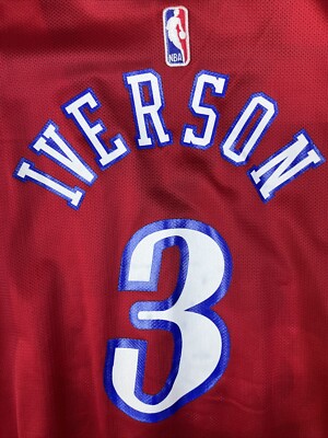 Vintage Champion Allen Iverson #3 Philadelphia 76ers Sixers Jersey