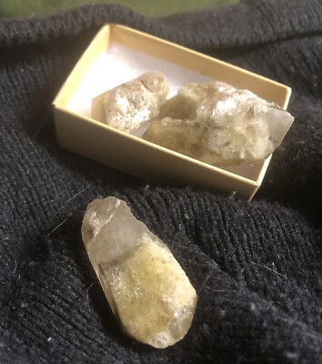 RARE: ONE (1) Terminated Crystal Quartz Point With Sulphur Inclusions