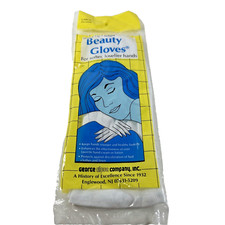 VTG NOS While U Sleep Beauty Gloves Women's Size Large Cotton Blend
