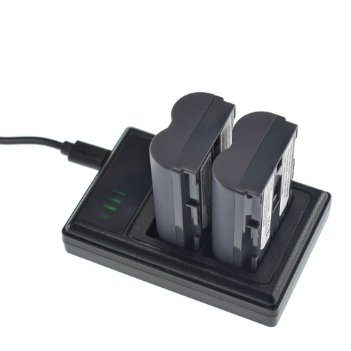 BP-511 Battery or LCD Dual Charger for Canon EOS 50D D30 D60, Kiss, Kiss Digital - Picture 4 of 29
