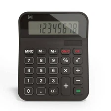 TRU RED TR230 8-Digit Desktop Calculator Black 