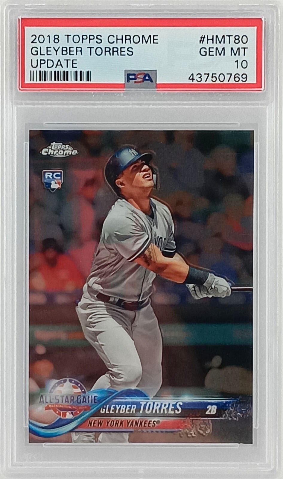 2018 Chrome Update - Gleyber Torres - Target Exclusive All-Star - Rookie -PSA 10