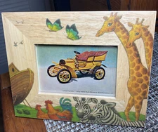 Picture/Photo  Frame Noah's Ark for 4 1/2" x3 " image; Fetco Fine Wood EUC