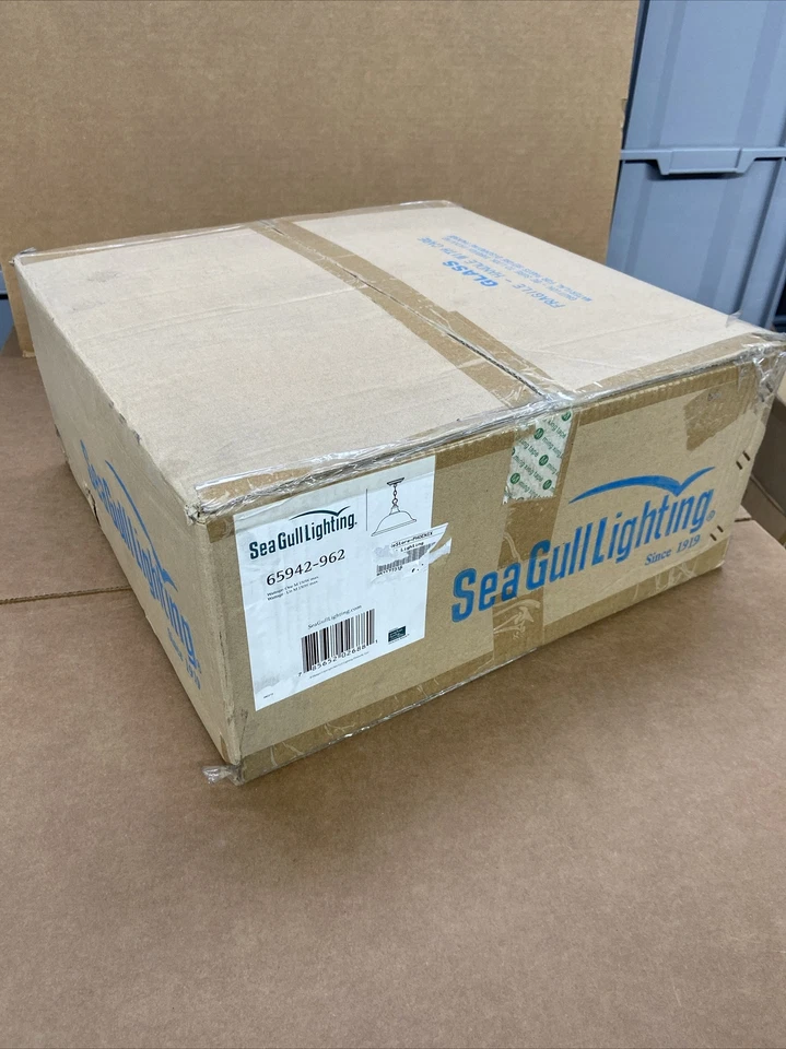 Seagull 15-3/4" Pendant Light w/ Frosted Shade, Brushed Nickel #65942-962 Foto 2 de 3