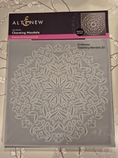 ALTENEW  "3D EMBOSSING FOLDER 6X6"  "CHARMING MANDALA"  "NEW"