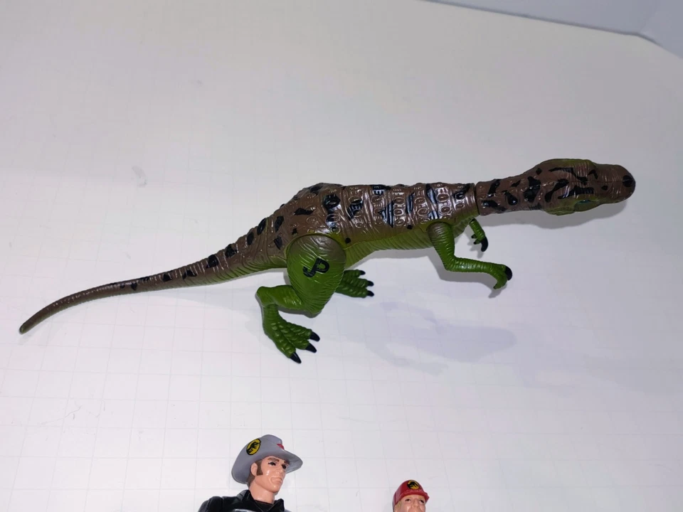 Parque Jurásico 1997 El Mundo Perdido/Baryonyx - Dinosaurio Raro + 2 Figuras De Colección Foto 4 de 4