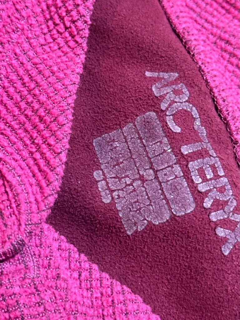 ARC'TERYX Arcteryx Delta LT Henley Berry griglia rosa Polartec senza dimensioni (media?) raro