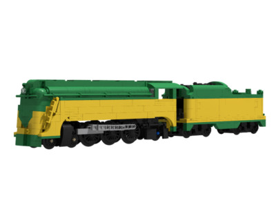 LEGO Chicago & Northwestern CNW ES Streamlined Pacific MOC PDF Instructions Only