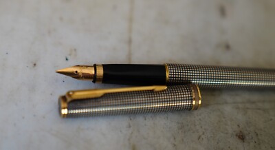Stylo Plume PARKER PREMIER Argent Massif 925 - Plume En Or 18K XF, Occasion De Luxe