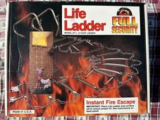 Life Ladder Instant Fire Escape Sécurité Complète Chaîne 15 Pieds Testée à 700 Lbs