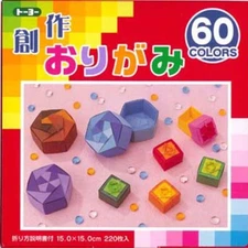 Japanese Origami Folding Paper 6" (15cm) Square 60 Colors 220 Sheets JAPAN MADE