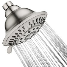 5 Spray Setting Fixed Angle Adjustable Shower Head-Brushed Nickel PSH5900-02