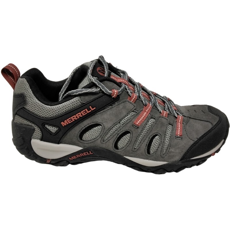 10 scarpe da trekking Merrell Crosslander Vent da uomo grigio scuro rosso