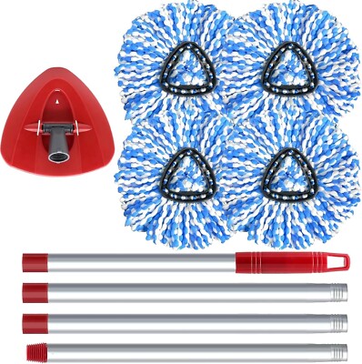Replacement spin mop head compatible with Rinseclean tank