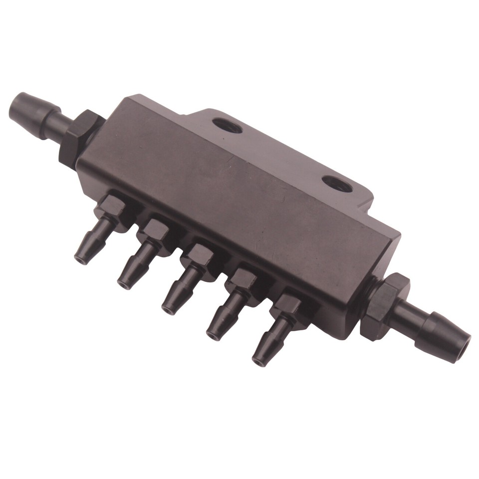 Turbo Boost Vacuum Block 5-Port Vacuum Manifold Block - CNC Aluminum Intake Manifold For Turbo Boost & Fuel Management Turbo Vacuum Manifold - Foto 11