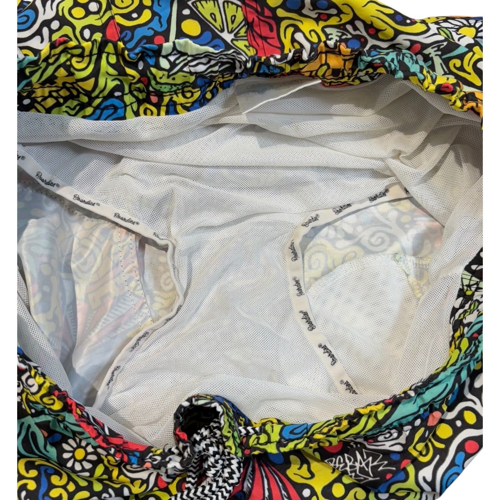 Boardies Bebar Graffiti Art Printed Swim Trunks Havana Club Men Size Small